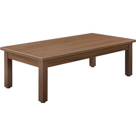 Interion By Global Industrial Interion Wood Coffee Table, 48in x 24in, Walnut 695753WN